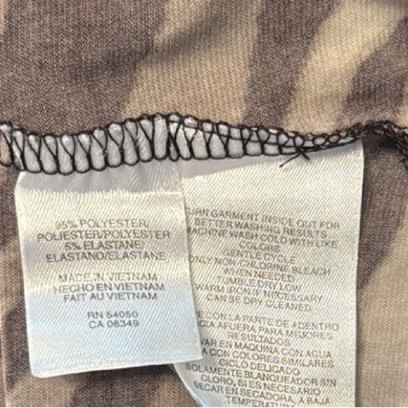 Nine West Brown Ruffled Buttoned Blouse - Picture 3 of 9